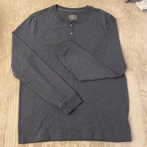 Men’s Gray Henley Shirt